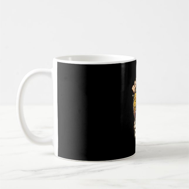 Halloween Boo Crew Badge Coffee Mug (Left)