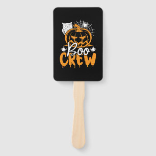 Halloween Boo Crew Birthday Hand Fan