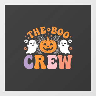 Halloween Boo Crew Ghost Pumpkin Design_1 Window Cling