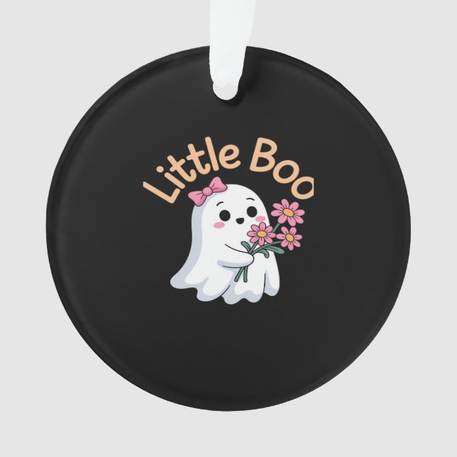 Halloween Boo Cute Family Ornament (Front)