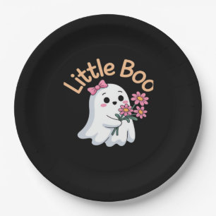 Halloween Boo Cute Family Paper Plate