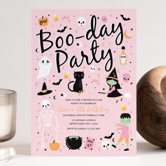 Halloween BOO-DAY Party Invitation (Creator Uploaded)