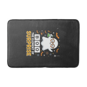 Halloween Boo Element of Surprise Ghost Design_1 Bath Mat