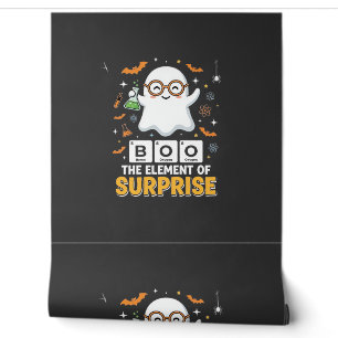Halloween Boo Element of Surprise Ghost Design_1 Wallpaper