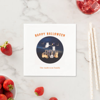 Halloween BOO from spooky Characters personalized Napkin