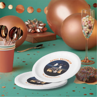 Halloween BOO from Spooky Characters personalized Paper Plate