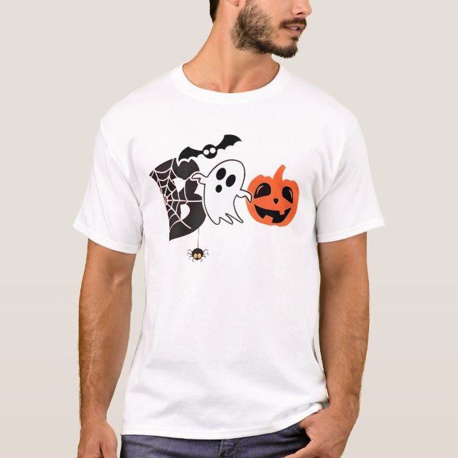 Halloween Boo Funny Halloween T-Shirt (Front)
