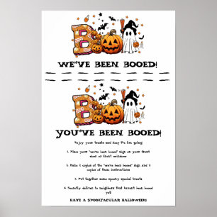 Halloween boo game sign