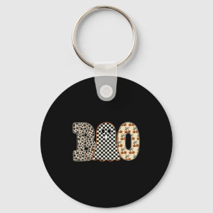 Halloween Boo Ghost Leopard Cherries Checkered Sok Keychain