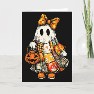 Halloween Boo Ghost Patchwork Quilter Quilting Sew Card