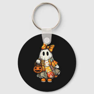 Halloween Boo Ghost Patchwork Quilter Quilting Sew Keychain