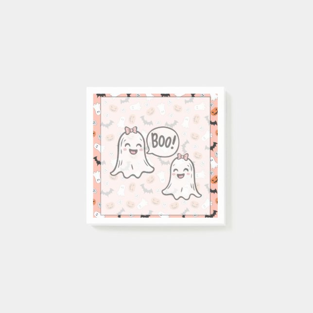 Halloween Boo Ghost  Post -it Notes (Front)
