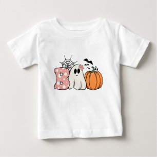 Halloween Boo Ghost Pumpkin Bats Cobweb Baby T-Shirt