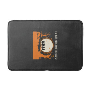 Halloween Boo Ghost Silhouette Bath Mat