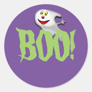 Halloween Boo Ghost Stickers