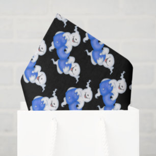 Halloween boo ghost tiled tissue paper