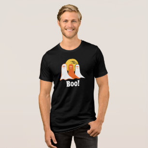 Halloween Boo Ghosts, kids, family Tri-Blend Shirt