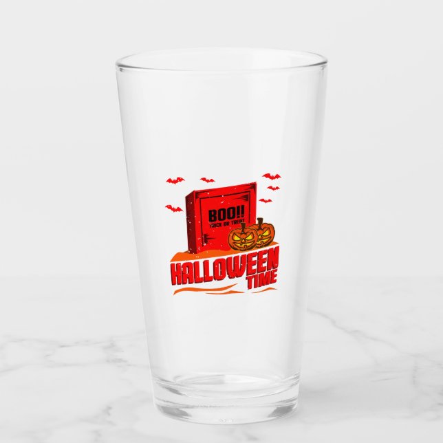 Halloween Boo                             Glass (Front)
