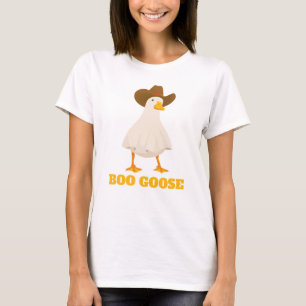 Halloween Boo Goose Funny Cute Ghost Simple Fun  T-Shirt