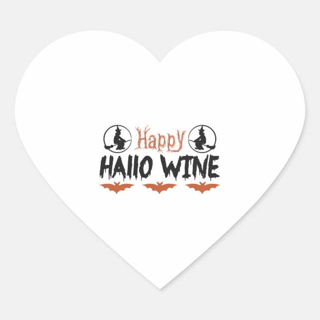 halloween boo          heart sticker (Front)