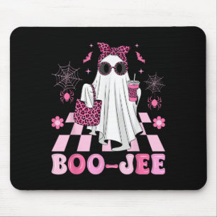 Halloween Boo-jee Boujee Ghost Coquette Leopard Co Mouse Pad