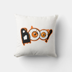 Halloween BOO! l Halloween 2021 Global Halloween Throw Pillow