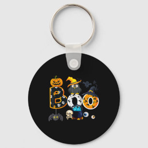 Halloween Boo Owl With Witch Hat Spiders Boys Girl Keychain