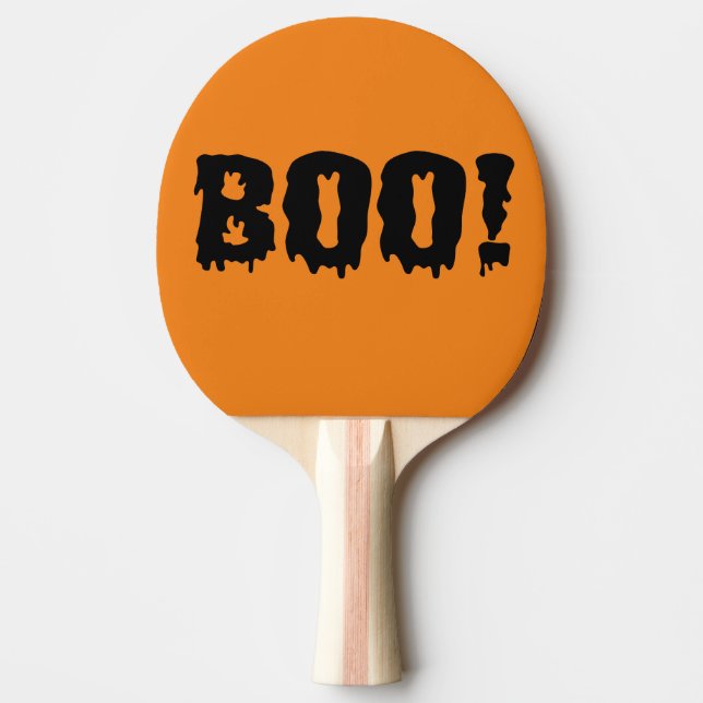 Halloween Boo!  Ping Pong Paddle (Front)