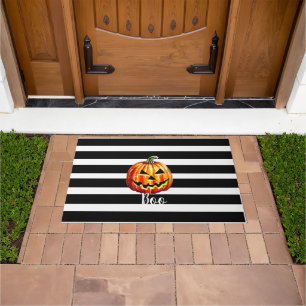 Halloween "Boo" Pumpkin Doormat