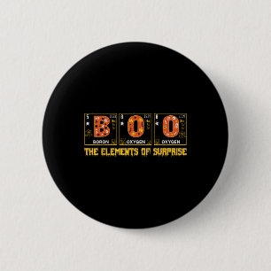 Halloween Boo School Chemistry Nerd Physics Pumpki 2 Inch Round Button