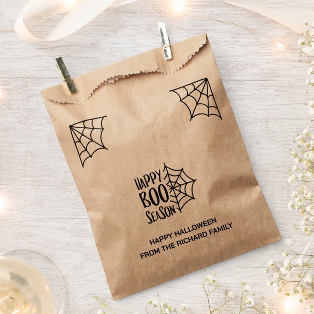 Halloween Boo Season | Modern Stylish Candy Favour Bag (Clipped)