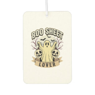 Halloween Boo Sheet Lover Ghost Moon Air Freshener