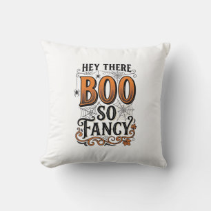Halloween Boo Shirt Vintage Engraving Spooky Cute Throw Pillow