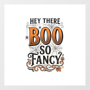 Halloween Boo Shirt Vintage Engraving Spooky Cute Window Cling