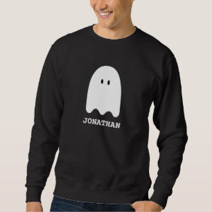 Halloween boo spooky Ghost Personalized Name Sweatshirt