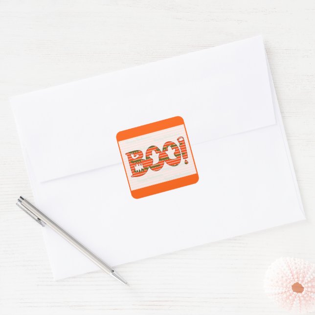 Halloween BOO Sticker (Envelope)