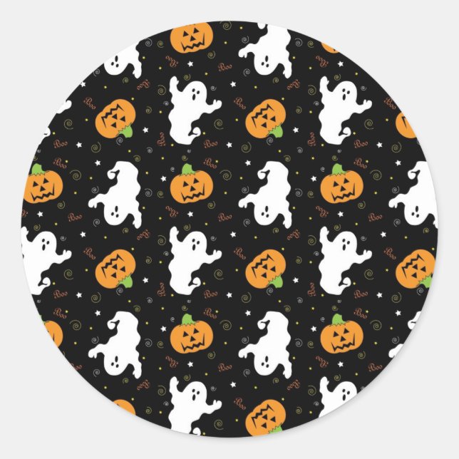 Halloween Boo Sticker (Front)