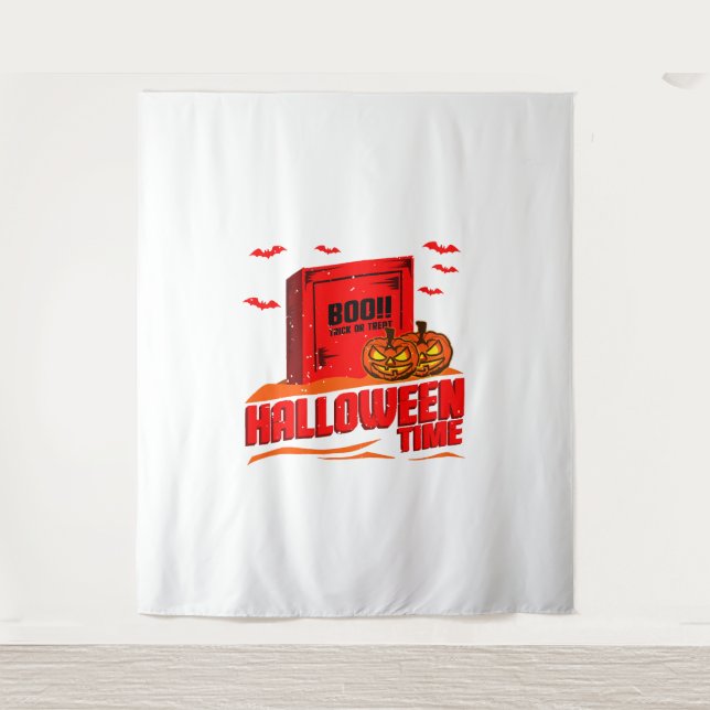 Halloween Boo                             Tapestry (Front)