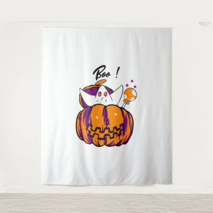 Halloween Boo Tapestry