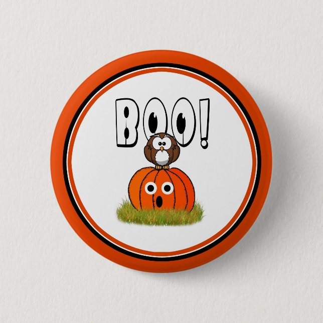 Halloween BOO to You, Too! 2 Inch Round Button (Front)
