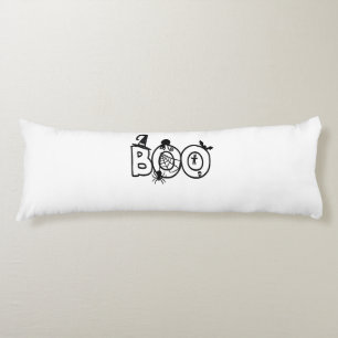 Halloween Boo with Witches Hat Black Cat Spider Body Pillow
