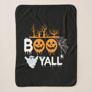 Halloween Boo Yell Halloween Birthday Sherpa Blanket