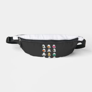 Halloween Book Reading Ghosts Kawaii Library Desig Fanny Pack