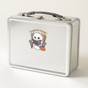 Halloween Bookish  Spookily Cozy and Cleverly Lite Metal Lunch Box