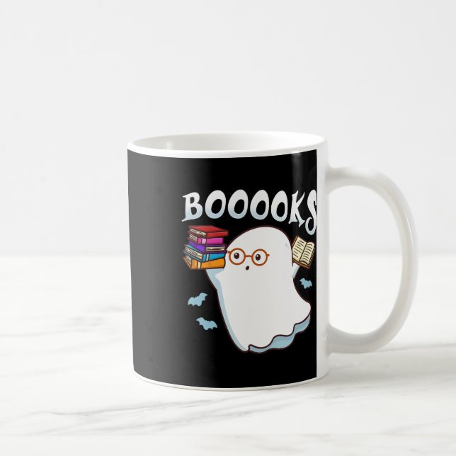 Halloween Books Librarian English Teacher Reader R Coffee Mug (Right)