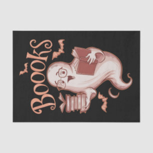 Halloween Books Librarian Teacher Reader Reading Tissue Paper