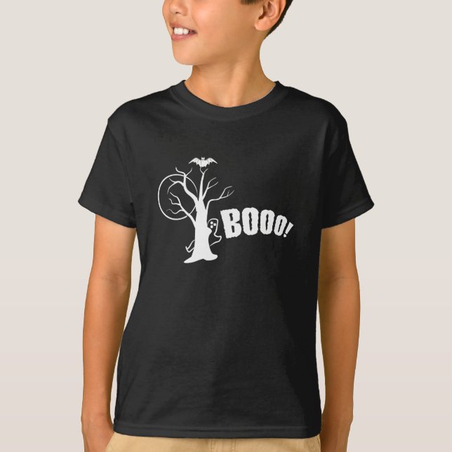 Halloween Booo Dark Shirt (Front)