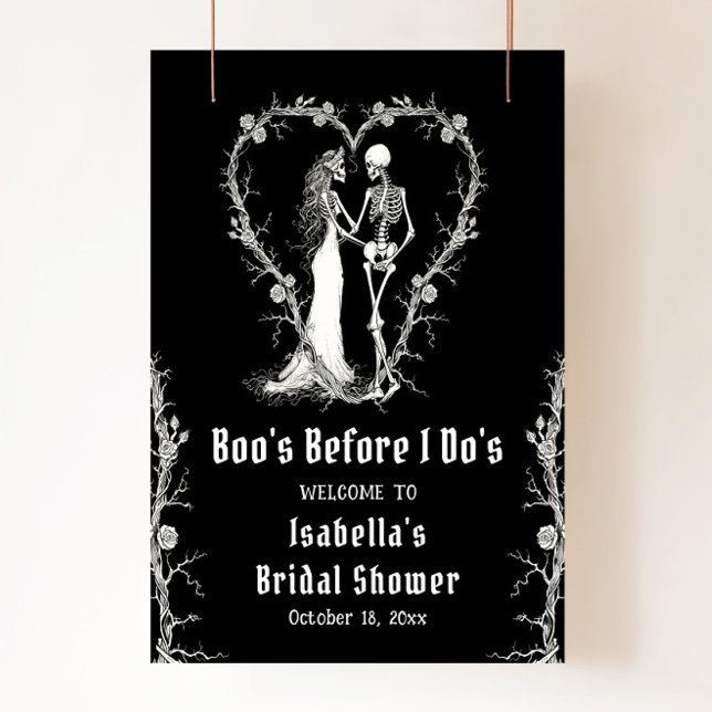 Halloween Boo's Before I Do's Bridal Welcome Poster (Creator Uploaded)