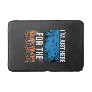Halloween Boos Ghost Graveyard Vector Design_1 Bath Mat