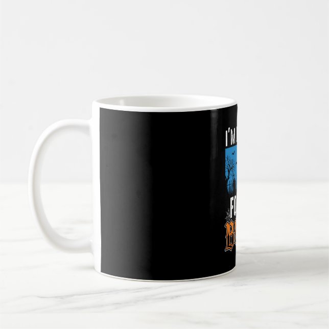 Halloween Boos Ghost Graveyard Vector Design_1 Coffee Mug (Left)